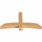 Ekena Millwork Bellingham Timber Gable Bracket, Western Red Cedar, 60"W x 32"H x 5 1/2"D x 5 1/2"F, 13/12 Pitch GBW060X32X0606BEL00SWR - alternate 4